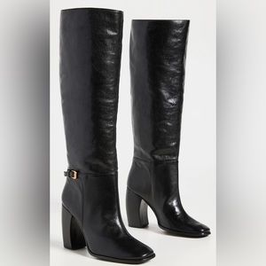 Tory Burch Banana heel leather boots